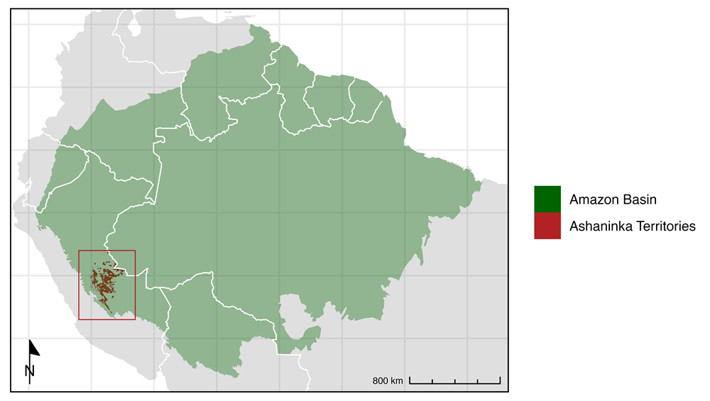 Ashaninka territories in the Amazon reagion Ashaninka territories in the Amazon reagion