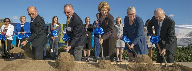 Celebrating the groundbreaking of Betty Irene Moore Hall