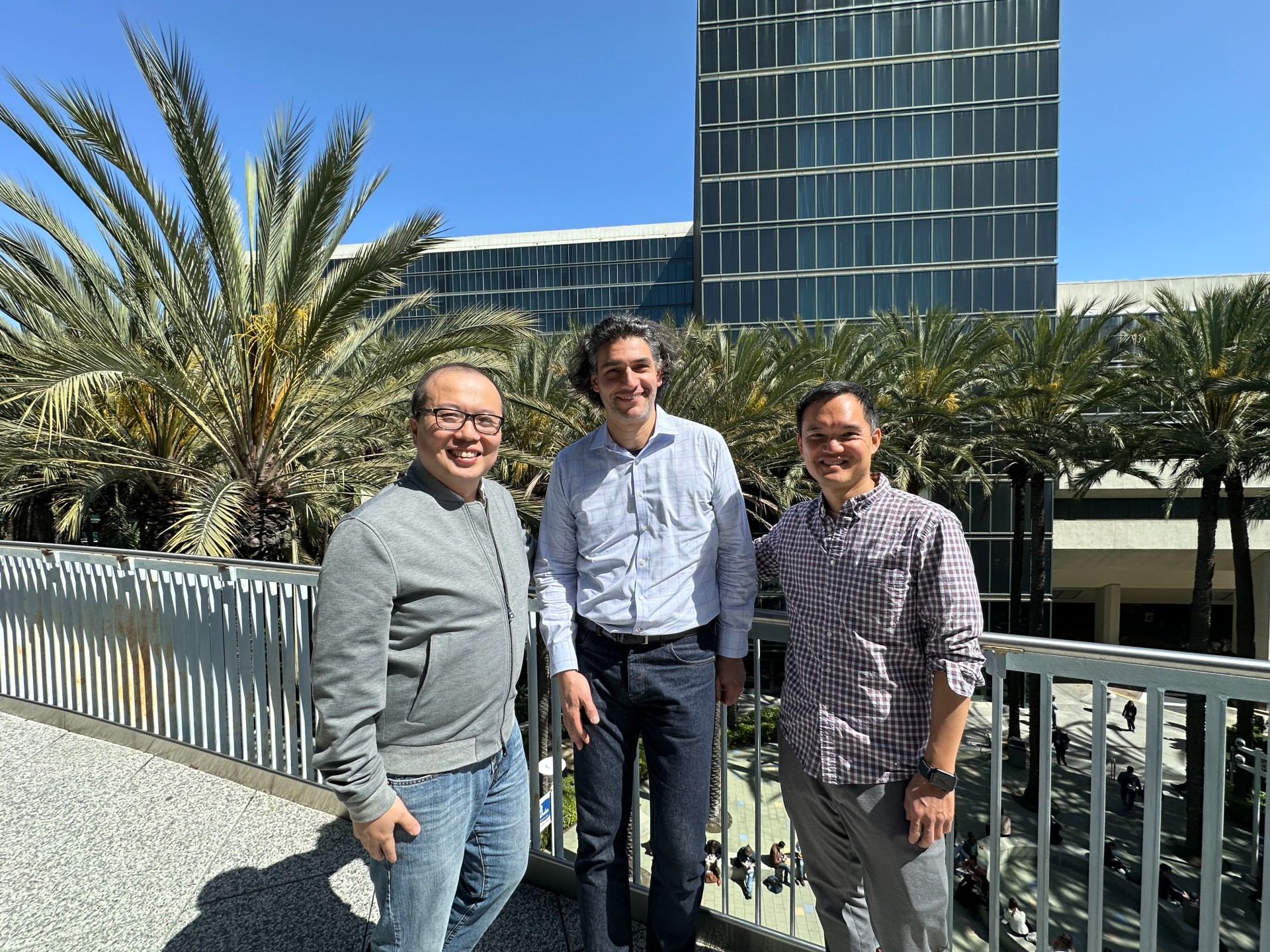 From left to right: Guang Bian, Vlad Pribiag and David Hsieh.