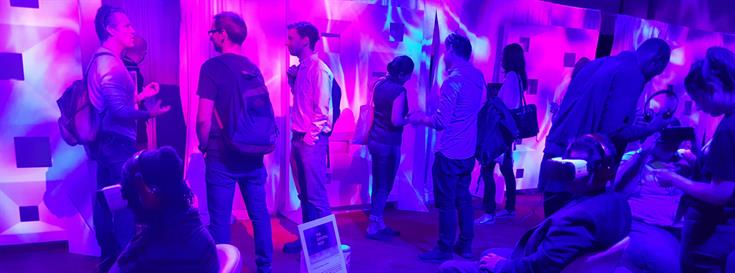 Virtual reality exhibit allows participants to take a deep dive under the sea